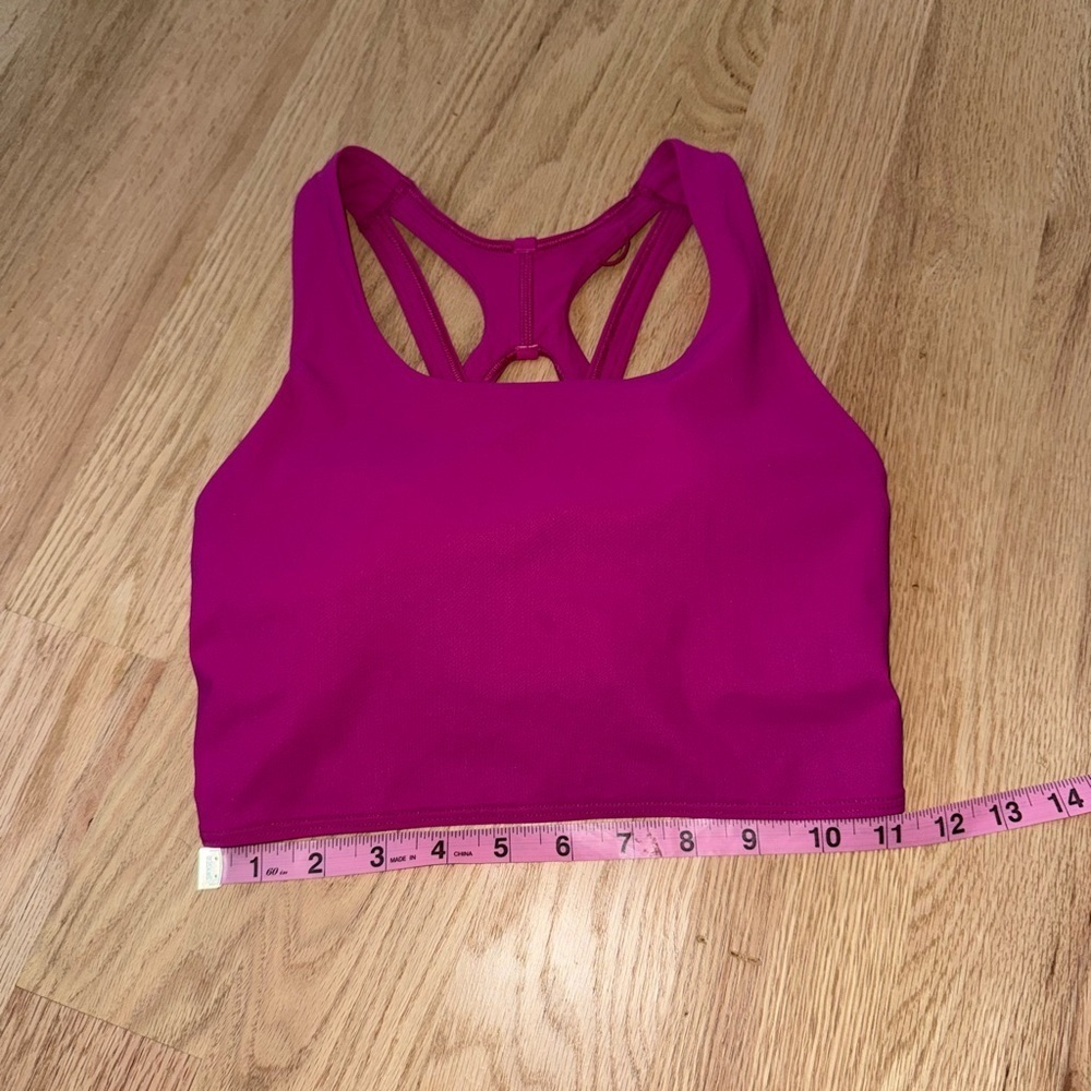 Lululemon Stash It Bra *Medium Support, B/C Cup Ripened Raspberry Size 4 - Picture 5 of 10